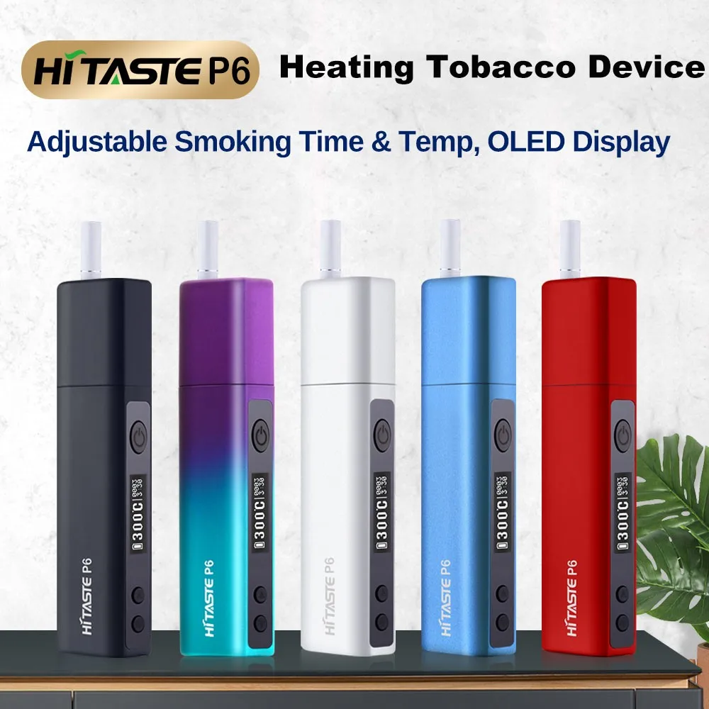 Hitaste P6 Lazada Hot sale Vape Kit Cigarette Heating Tobacco  Not Burn Device Pin Style Dry Herb Not Burn Tobacco Device