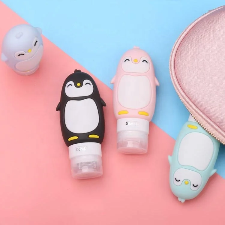 Travel Portable silicone shower gel shampoo cosmetic emulsion set bottled