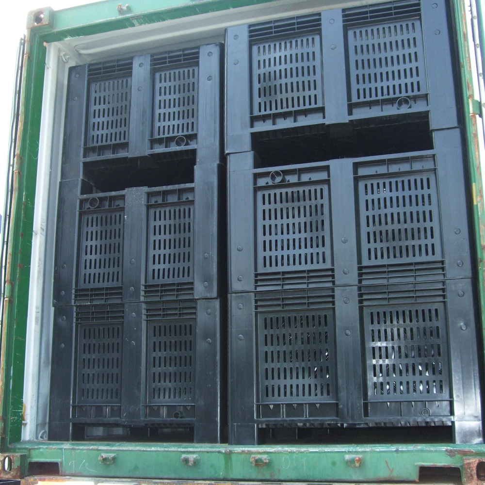 1210 plastic used fruit pallet boxes storage transport container plastic pallet