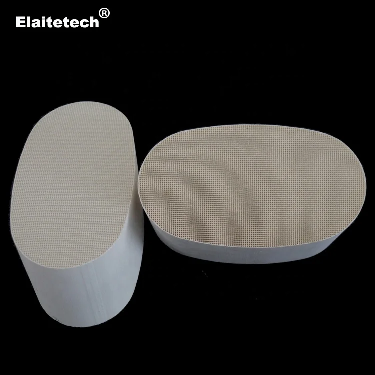 PGM coated cordierite ceramic honeycomb carrier substrate monolith catalyst support