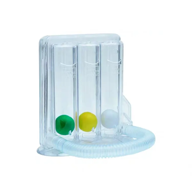
Triple Lung Excercier three Ball breathing Exerciser incentive Spirometer 