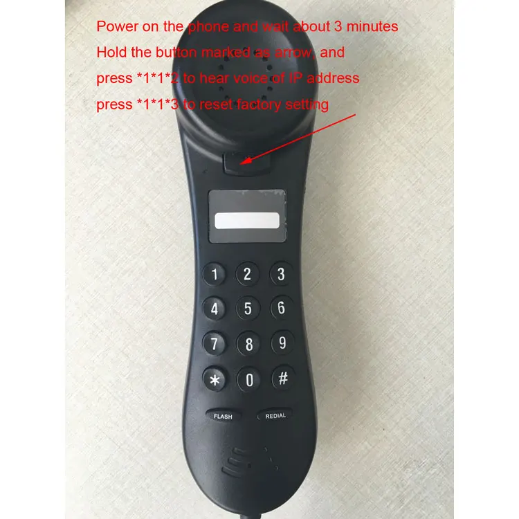 Hot sell Waterproof design Slim PoE sip door VoIP,Wall-mount Hotel  IP Phone