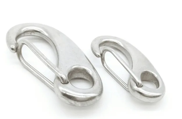 70 мм 304 лодочный морской из нержавеющей стали в форме яйца пружинные зажимы-Крючки быстросъемная карабиновая Пряжка скоба