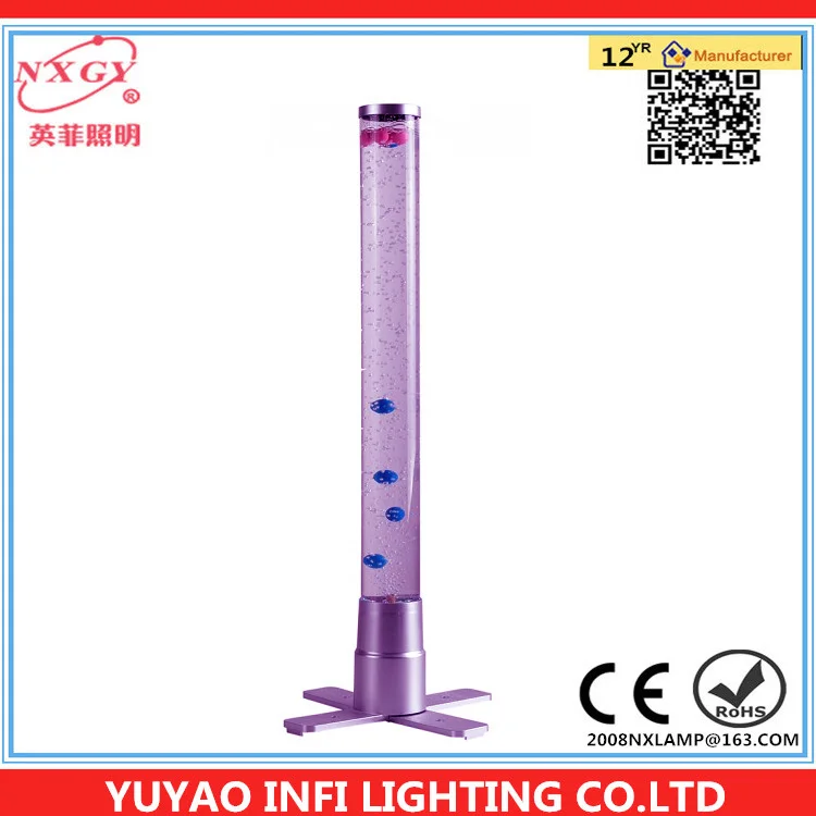 600mm LED Colour Changing Led Sensory Mood Bubbles Water Tower Tube Floor Lamp Light NEW