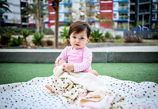 
New Fashion Anti-Pilling Mink Luxury Wool Bunny Plush Sublimation Quilt Receiving Blanket Newborn Baby 