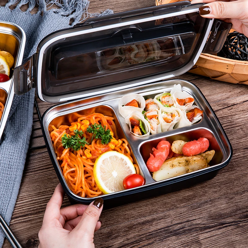 
BPA Free warm food container,metal stainless steel kids school bento lunch box for student 