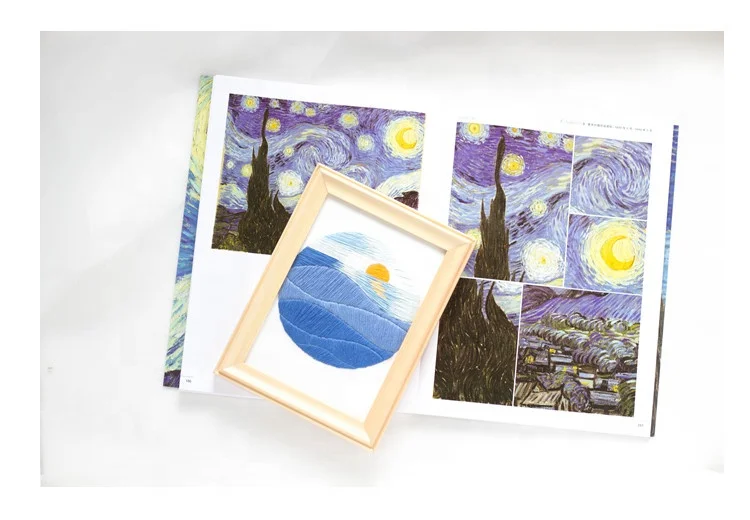 
hot sell popular starter hand embroidery kit diy for home decorations 