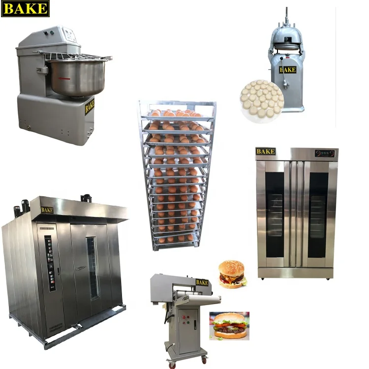 Automatic hamburger bun bread maker machine baking production line