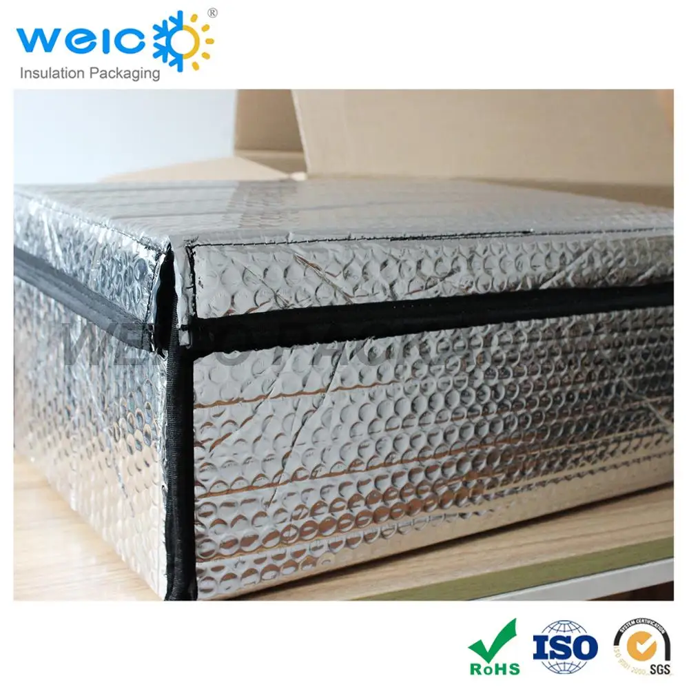 Aluminum foil insulated box liner, cooler boxes for seafood, waterproof and heat insulation