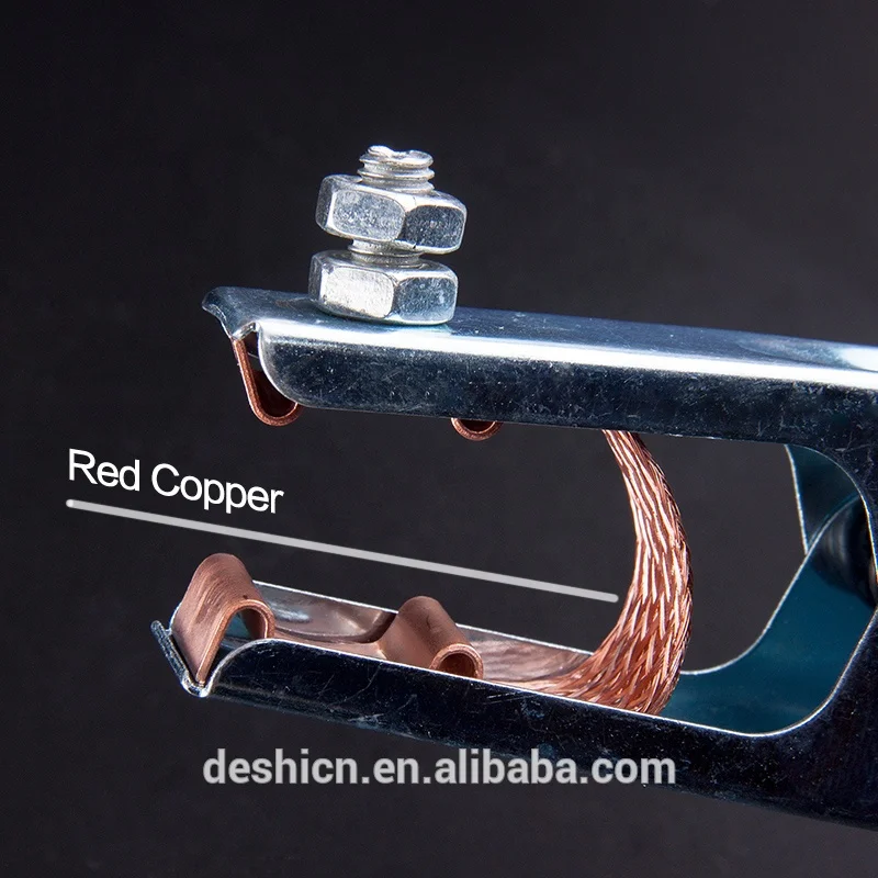 Deshi 300A High Quality ARC Welding American Type Ground Earth Clamp for MMA STICK Process