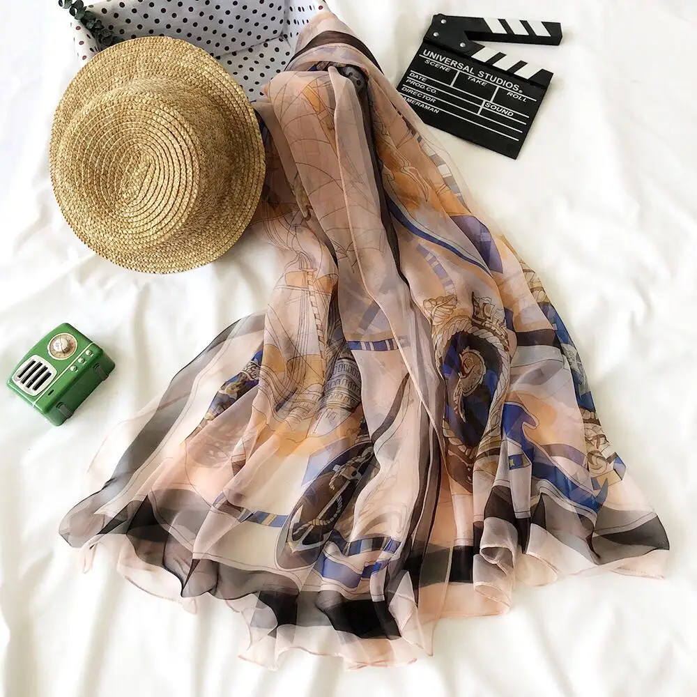
Rulan 2021 classical design printing polyester scarf 