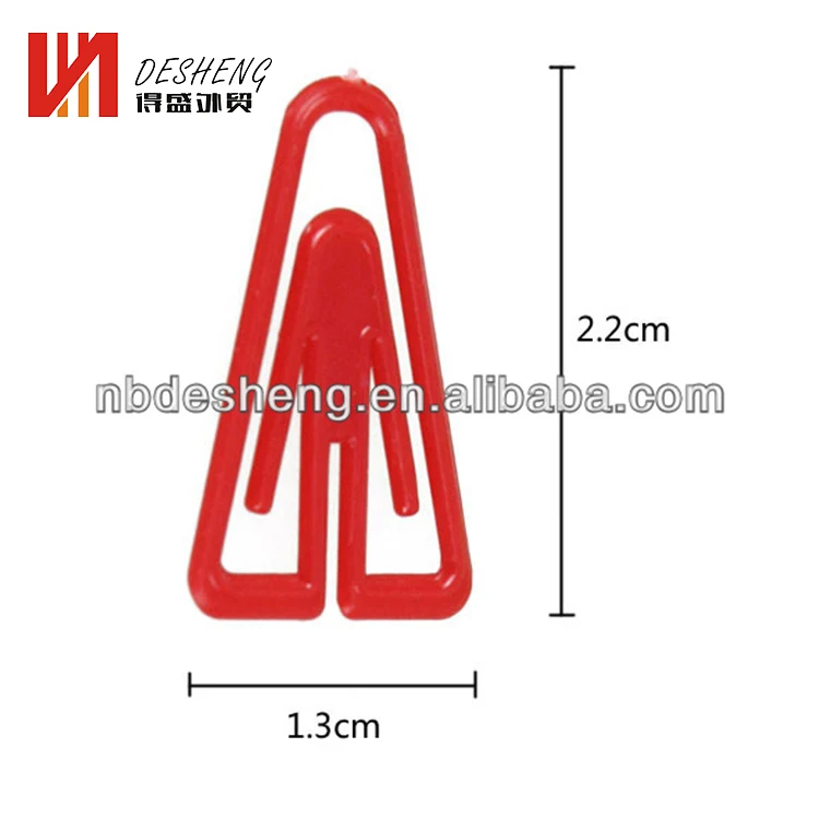 Форму треугольника, пластиковые скрепки
