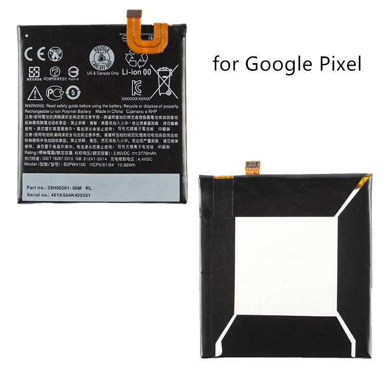 Custom Made Original Cell Phone Batteries Rechargeable for Google Pixel/2/3/xl/2xl/3xl Phone Battery