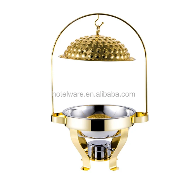 Новое обслуживающее оборудование для отеля, круглая тарелка из нержавеющей стали золотого или серебряного цвета с крышкой