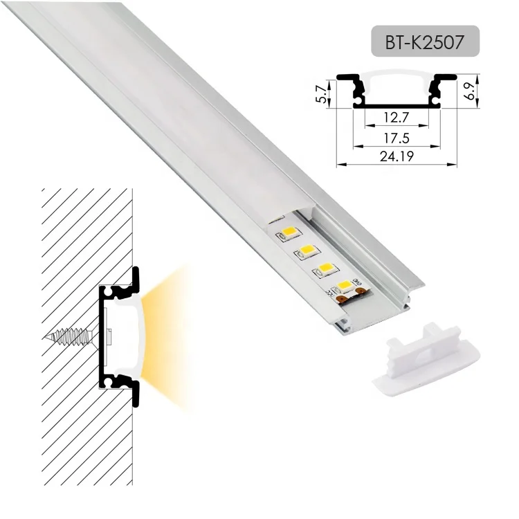 Горячая Распродажа BT-K2507 встроенный встраиваемый Пергола из алюминия на открытом воздухе штранг-прессования для освещения