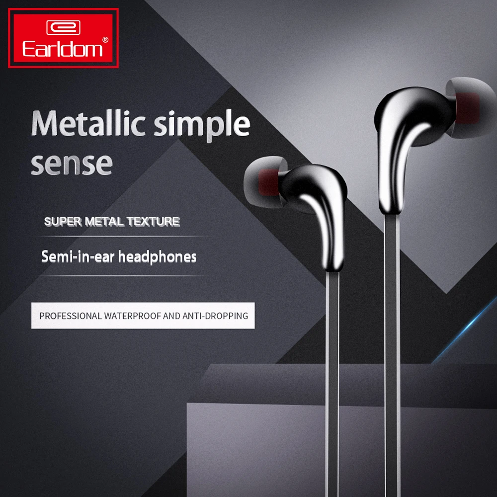 EARLDOM Wired Earbuds with Microphone Wired Earphones with Microphone In Ear Headphones for Laptop, PC, Phone