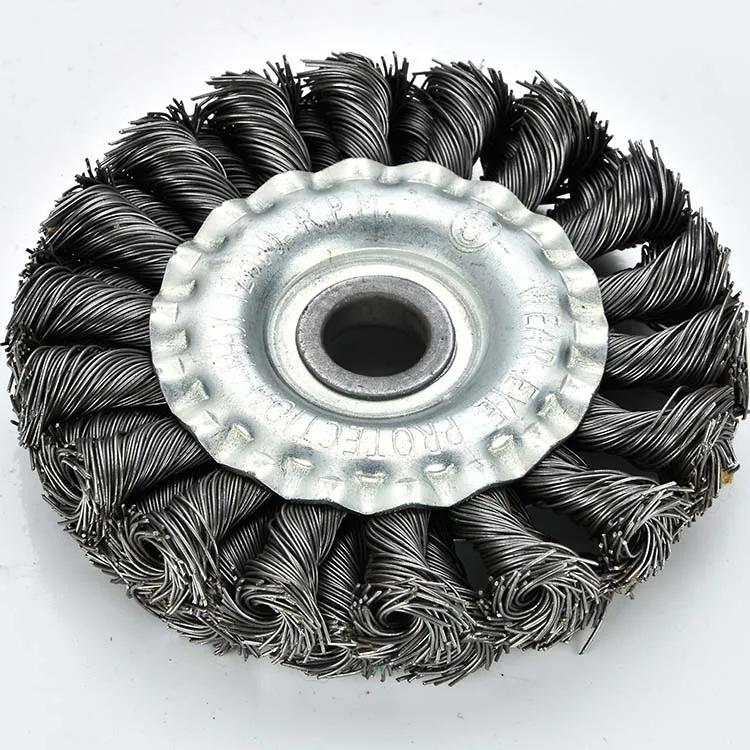  6 дюймов 150 мм китайская круглая ОБЖИМНАЯ Круглая стальная проволочная щетка