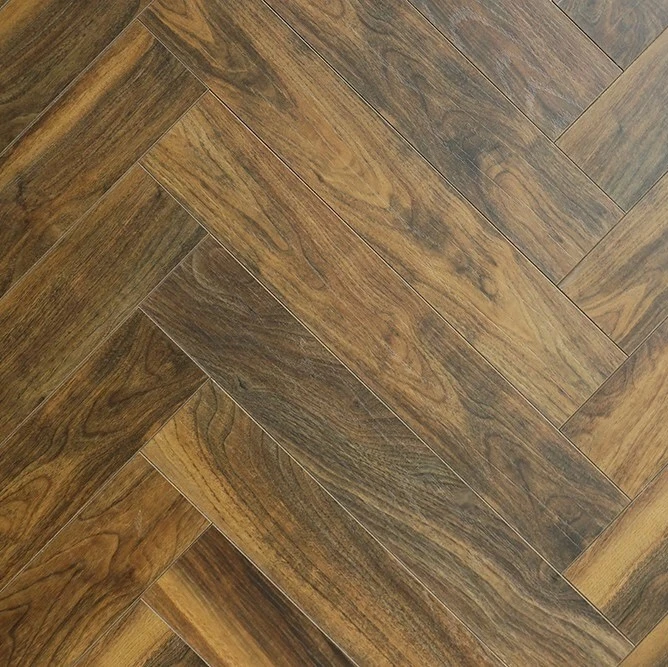 
PINGO Factory price wooden HDF core Herringbone 12mm laminate floor 