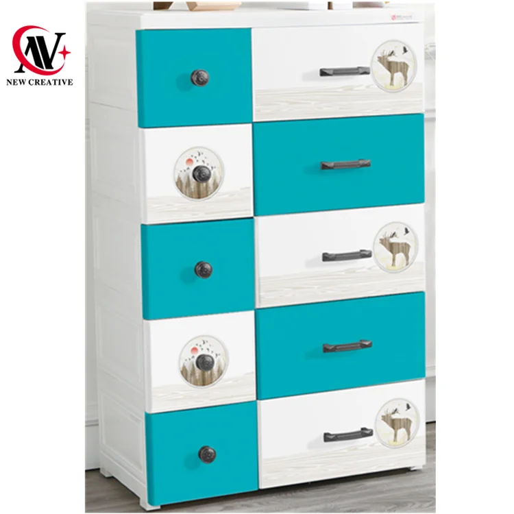 ПП 5 слой с выдвижными ящиками с ручками пластиковый шкаф для хранения одежды вешалка для одежды