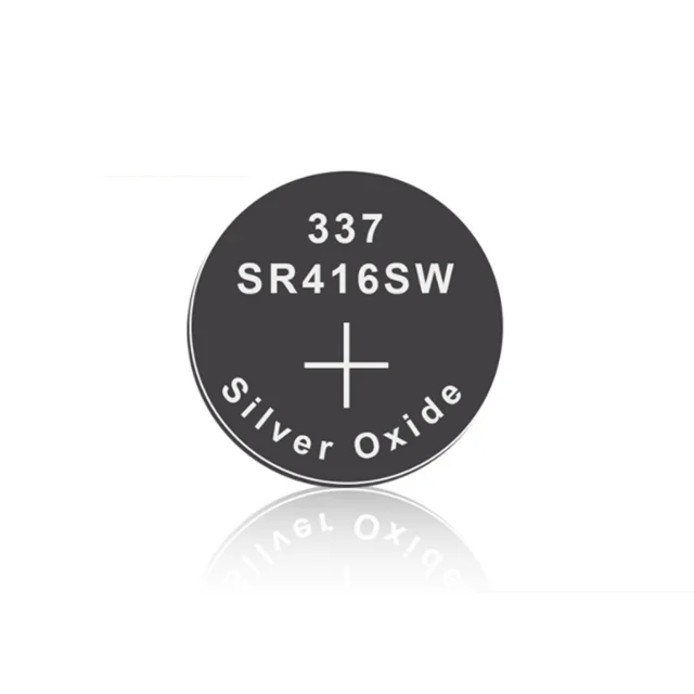 High Quality 1.55V 337 SR416SW Silver Oxide Button Cell Battery