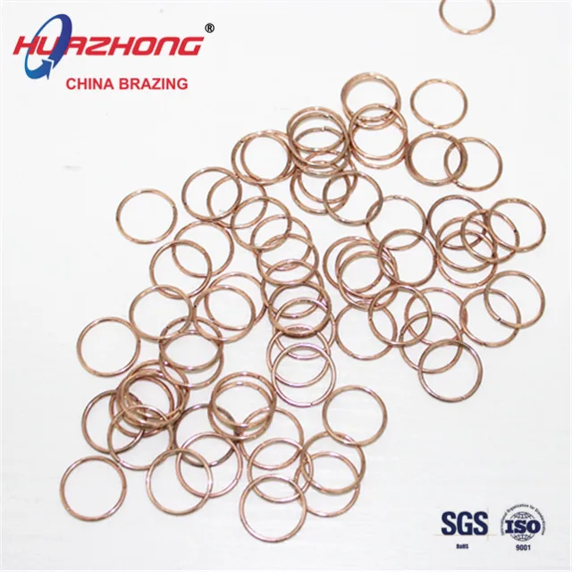 Copper Brazing Round Ring BCuP-2 Low Melting Point Copper Pipe and Copper Tube Welding Filler Metal Soldering Wire Rings