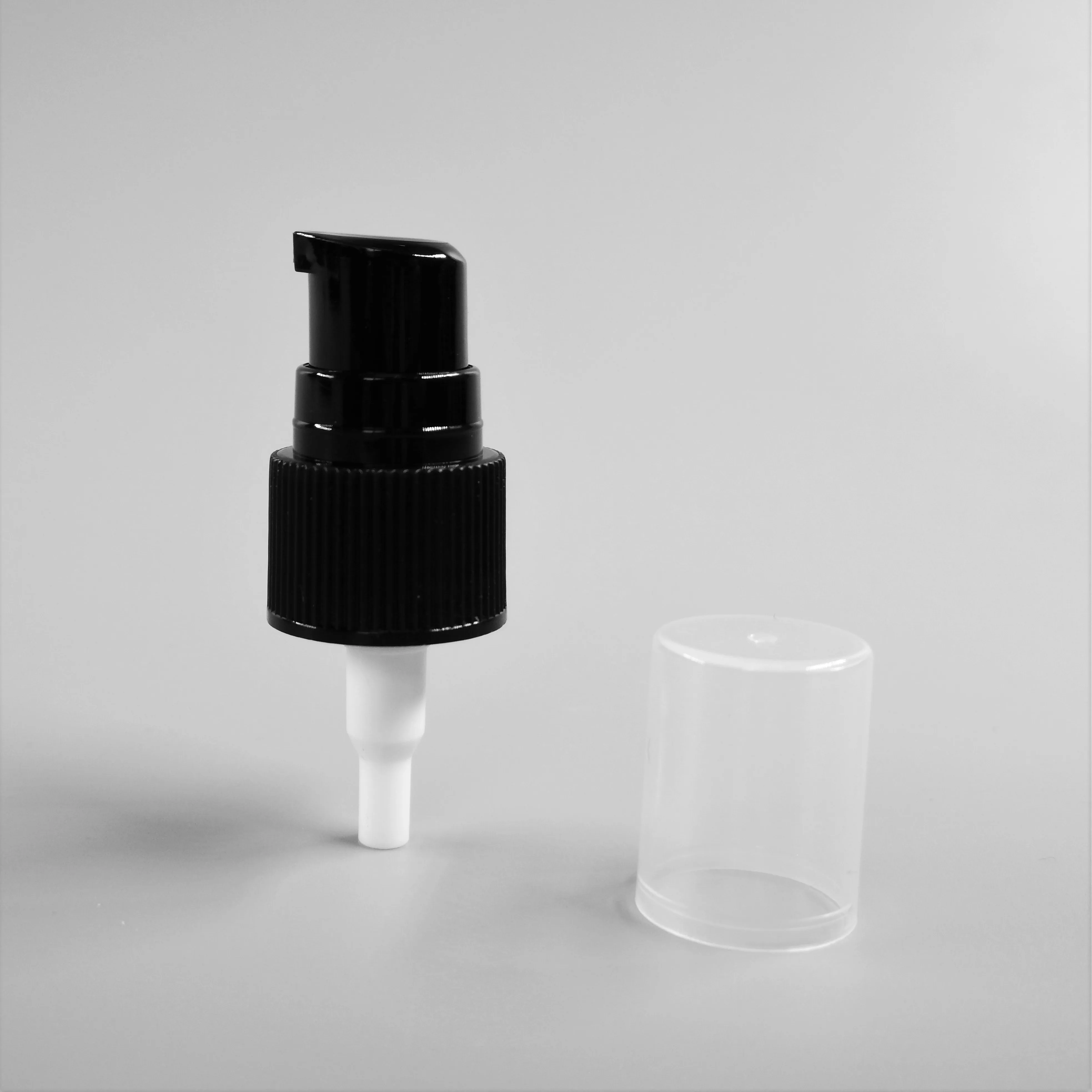 
Ningbo Yuyao Wholesale Black Plastic 20/410 Lotion Pump with Half CAP 