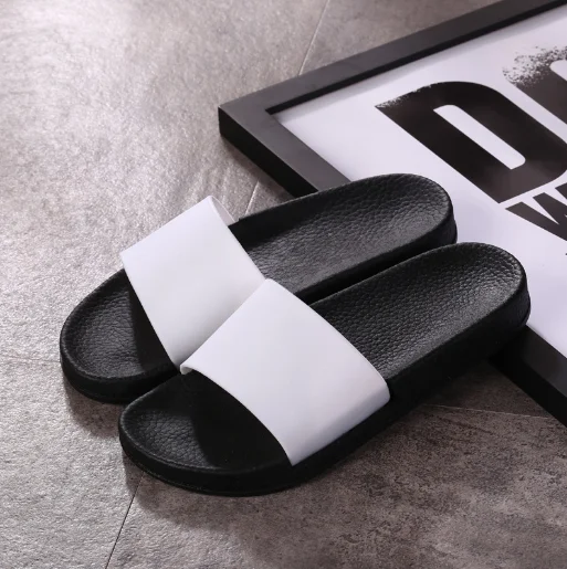 Casual Slippers Shoes For Men Solid Flat Bath Slippers Hot Sale Summer Sandals Male Indoor Outdoor Slippers Open Toe Beach Shoes