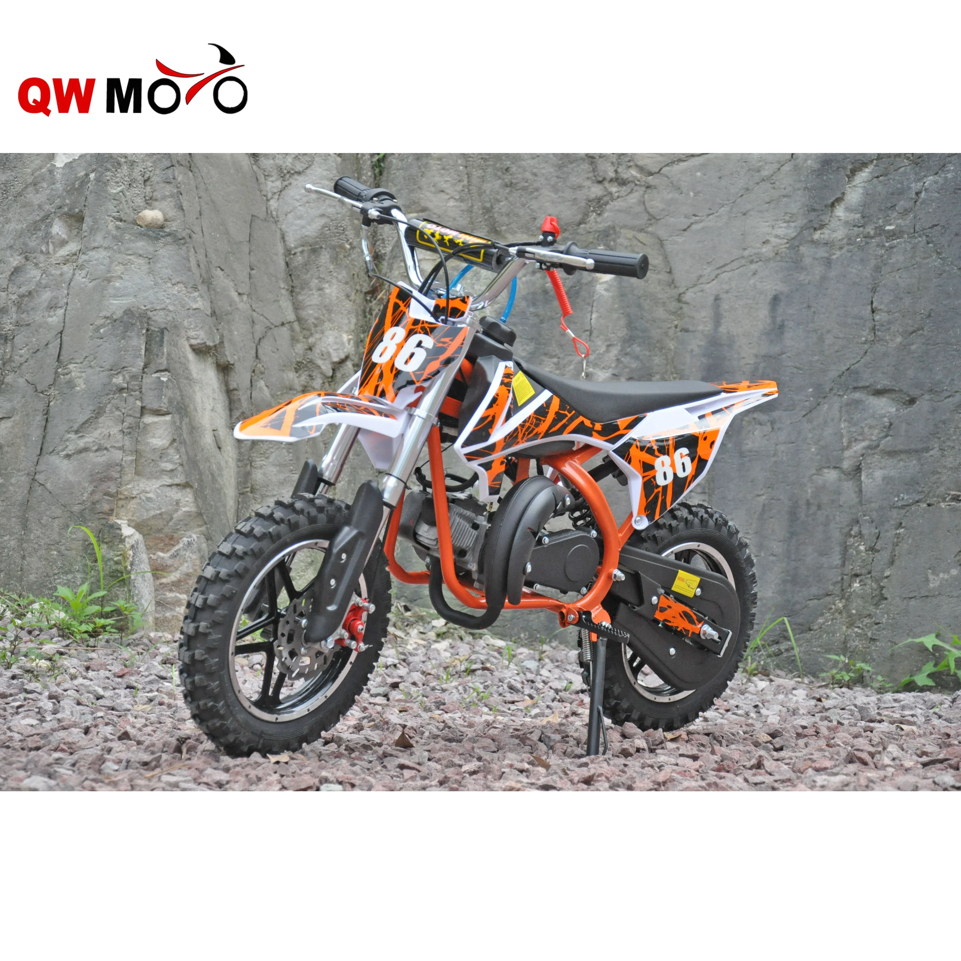 QWMOTO CE 2019 49CC 50CC Mini Moto Off Road Gasoline Mini Kids Motorcycle for sale QWMPB-02B