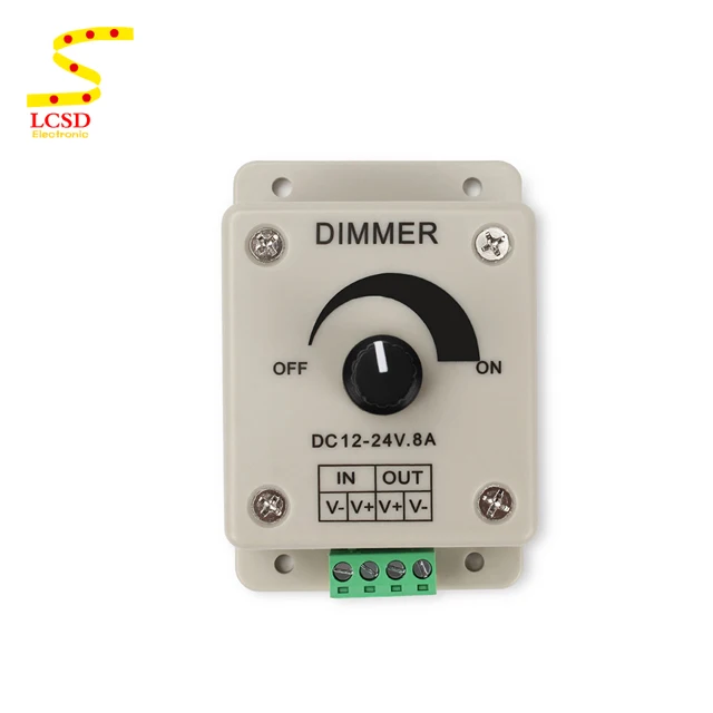 Регулируемый поворотный переключатель для светодиодных ламп DC12-24V 8A