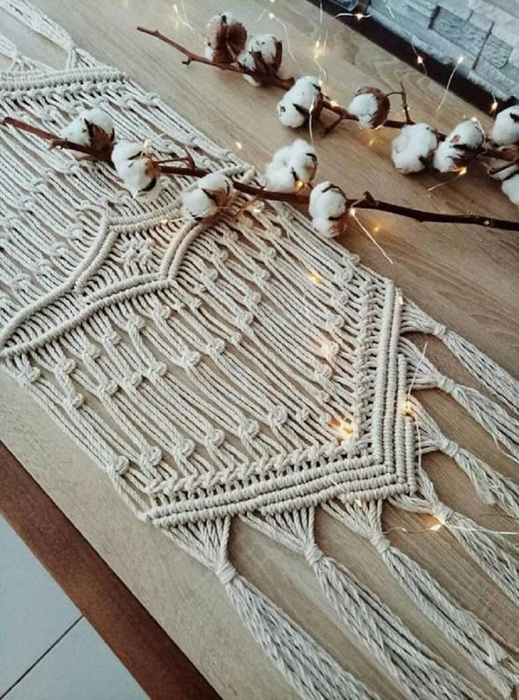 Macrame Table Runner