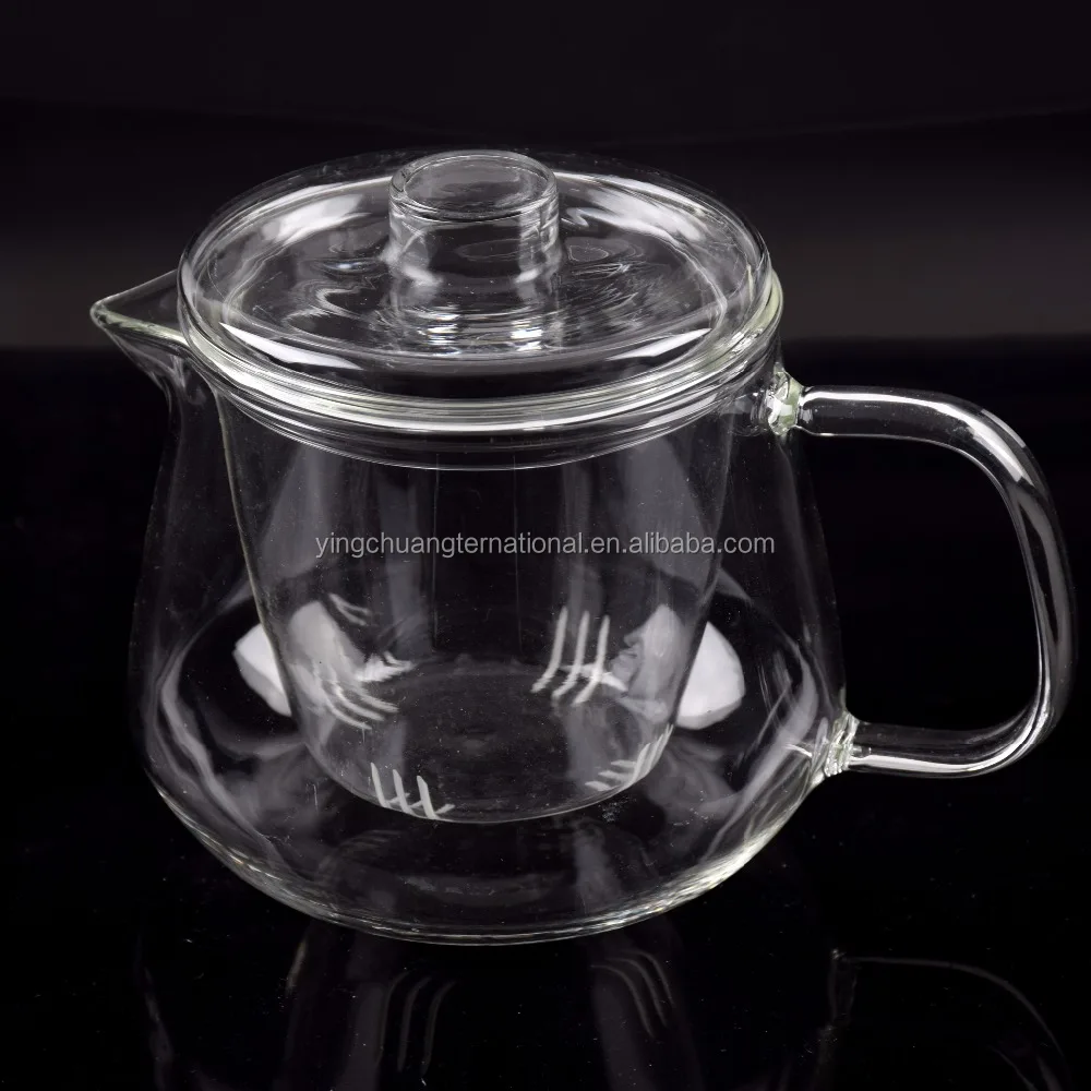 Производитель оптовая стеклянные чайник со стеклом для заварки/ручной взорван
