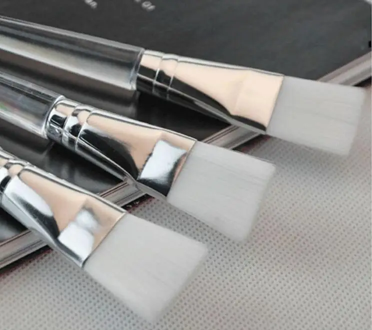 Дешевая кристаллическая Глянцевая ручка, Мягкая косметическая щетка для волос, сделай сам, пользовательская щетка для маски лица