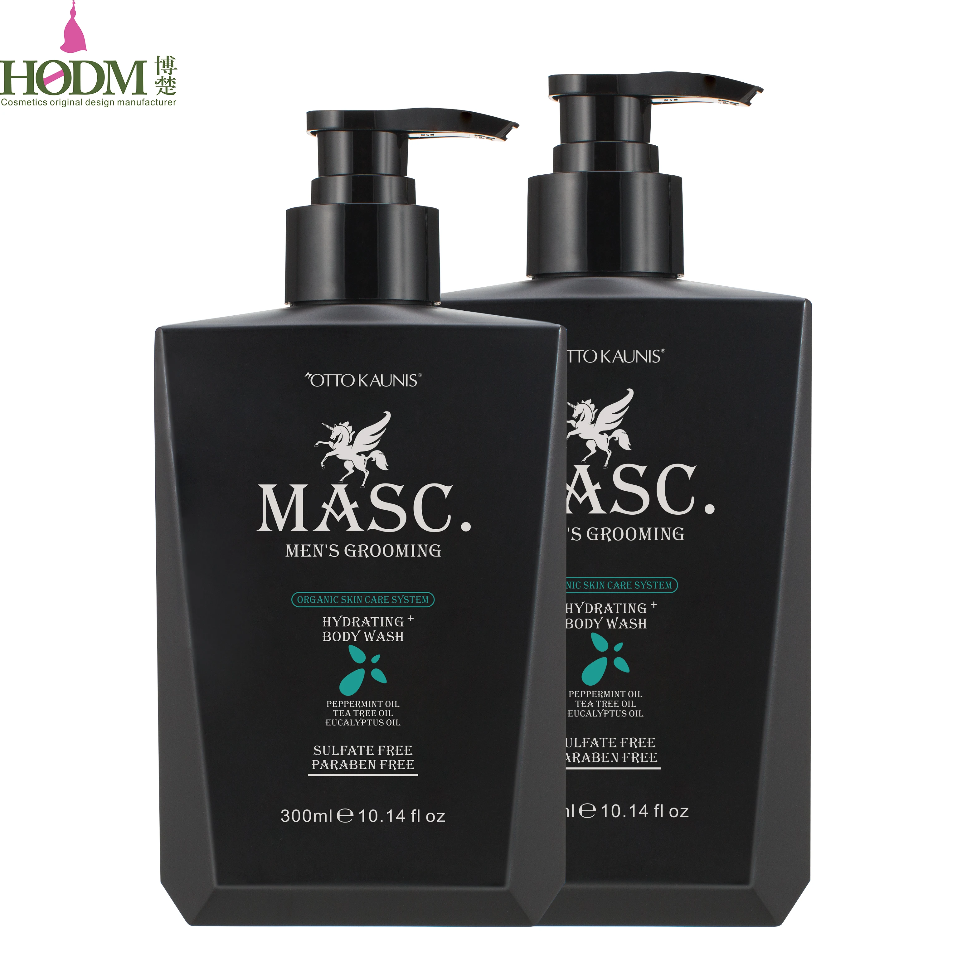 OEM Private label 300ml/500ml MASC.organic hydrating body wash