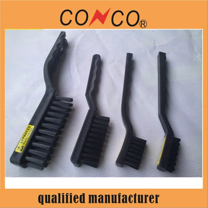 Antistatic  ESD crank Brush PCB Cleaning Black Plastic anti static brush esd