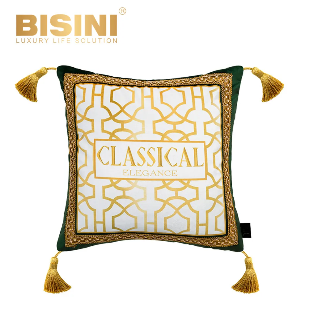 Italy Style Classical and Elegance customized exclusive design sofa Cushion  Environment printing Plush Pillowcase (BY12-B10019)