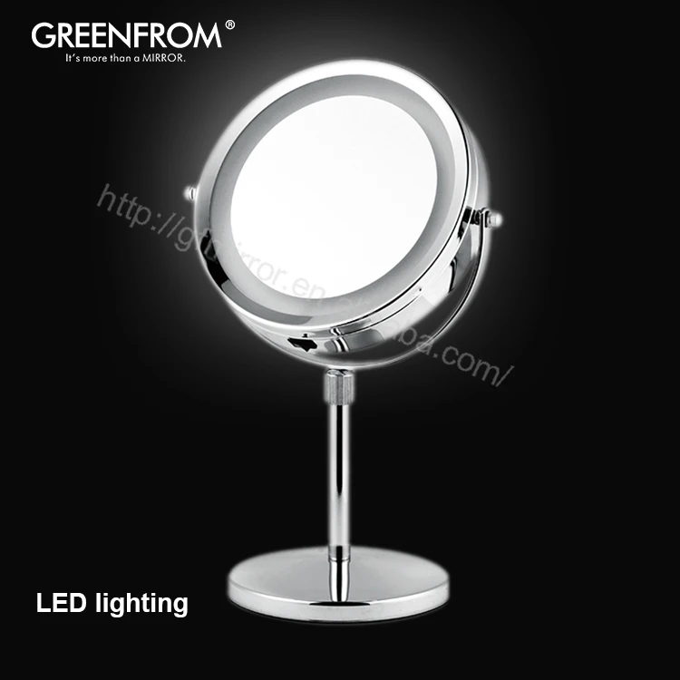 Горячая продажа многофункциональная увеличительное косметическое зеркало с подсветкой