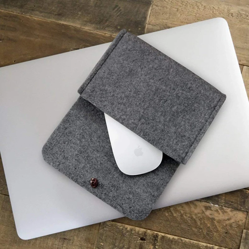 Felt Storage Case Bag Accessories Organizer for Laptop Mouse Power bank Cables Computer Electronics Cellphone Charger