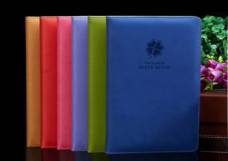 grade hardcover loose leaf notebook gift set A5 size PU leather notebook customized LOGO