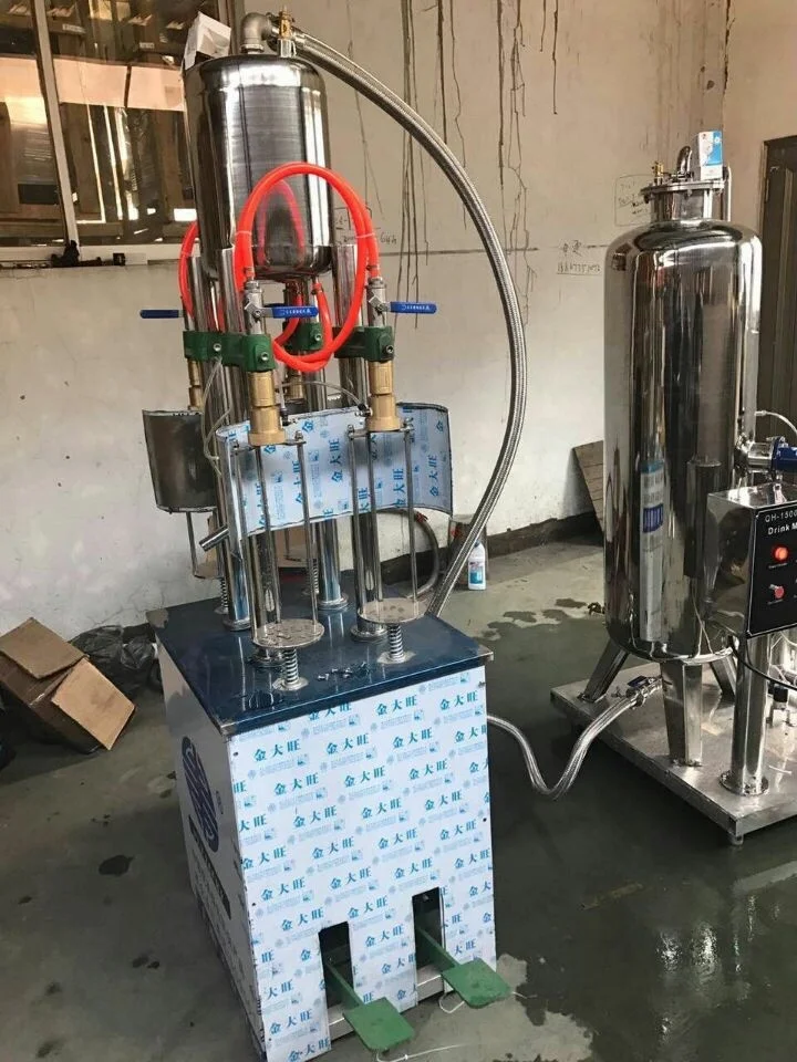 semi automatic isobaric glass bottle sparkling wine filling machine for sale