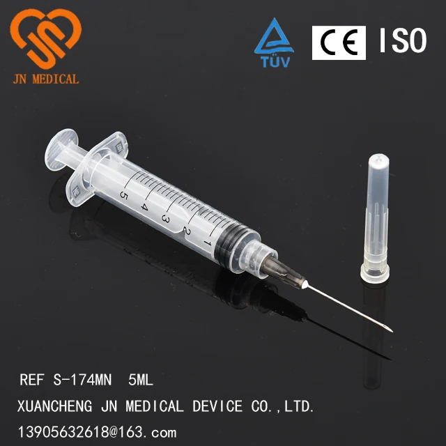 
3 Part Injection Plastic Syringes with or Without Needles 