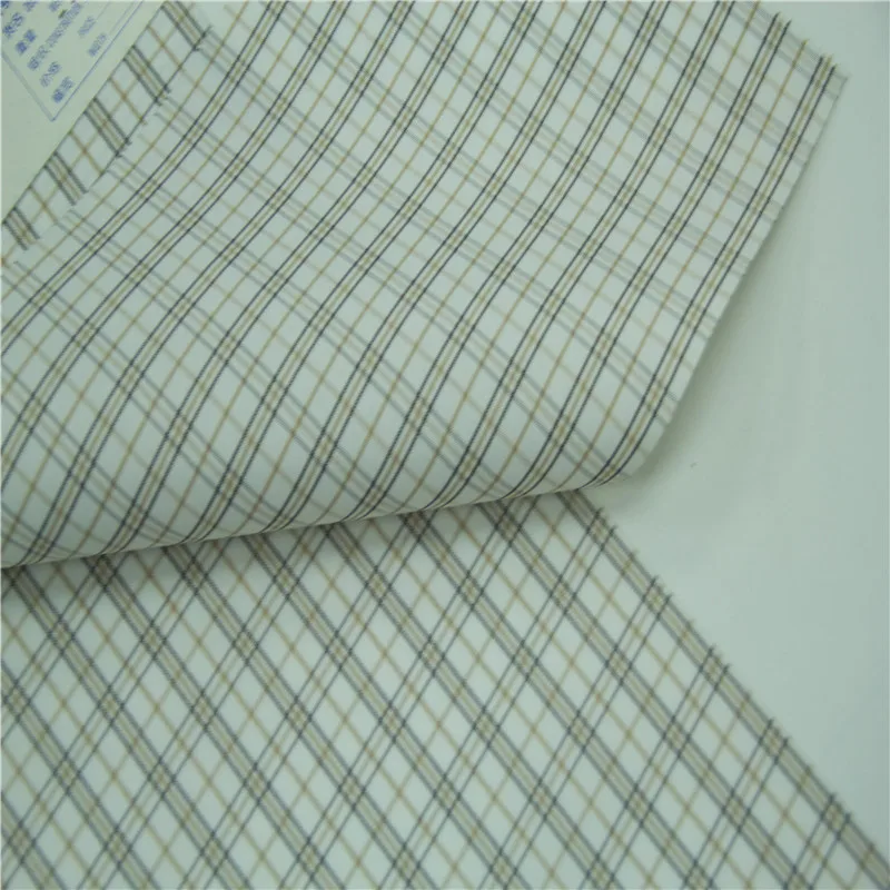 100%polyester blue white check fabric for table cloth fire proof tent fabric