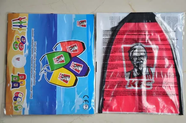 Full color printing Adverting finger kite promotional mini slingshot kite