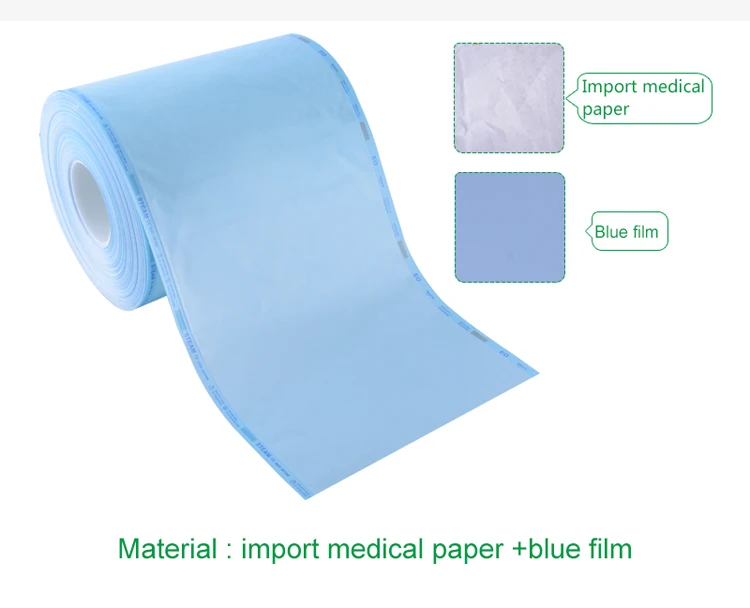 Autoclave sterilization flat reel pouch/ Self seal sterilization Pouch