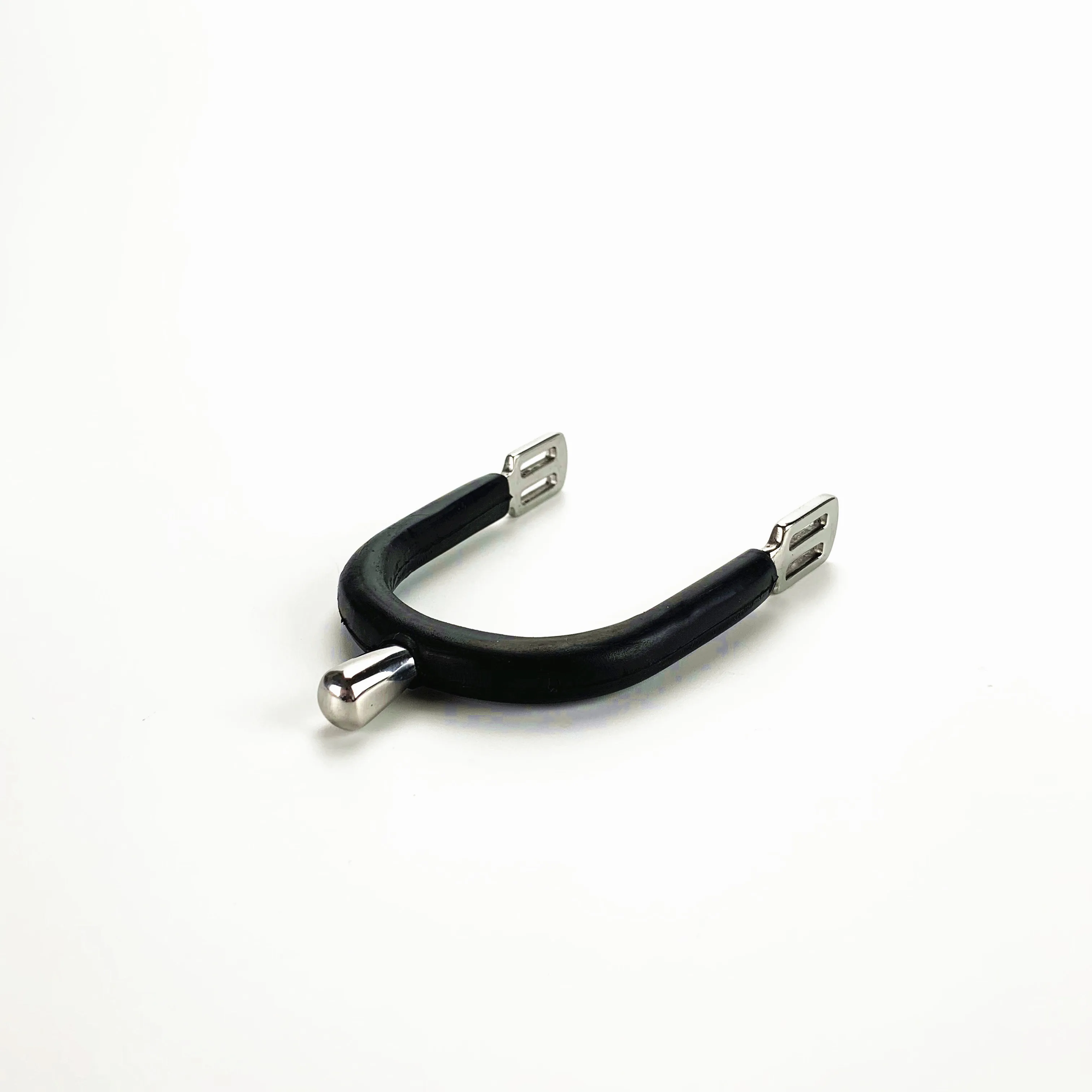 With Rubber Coated Band and Round Neck English Horse Racing Spurs