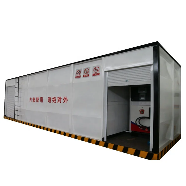 pump equipment gas dispenser containerized portable fuel station