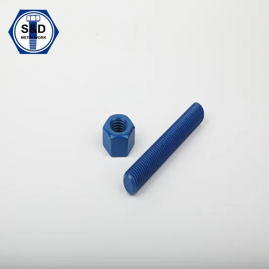 Stud bolt and nut m30 stud bolt astm a193 gr b7 with heavy hex nuts