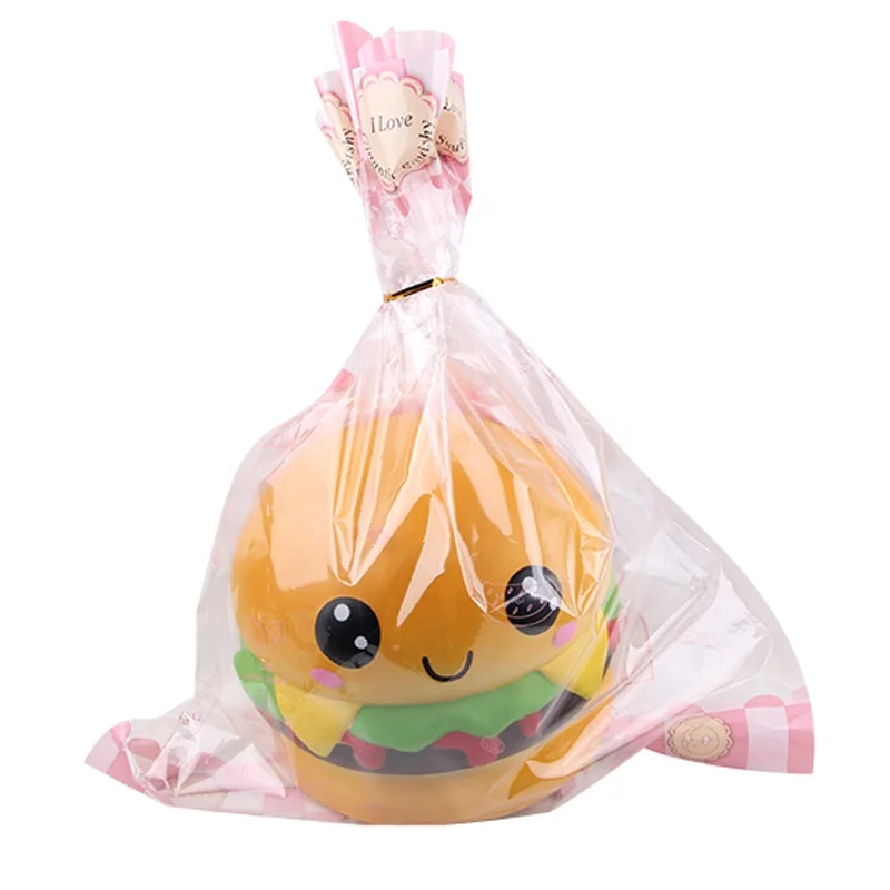 Manufacturer 22cm Jumbo Squishy Kawaii Hamburger Soft Slow Rebound Squishy Food Stress Relief Toy Giant