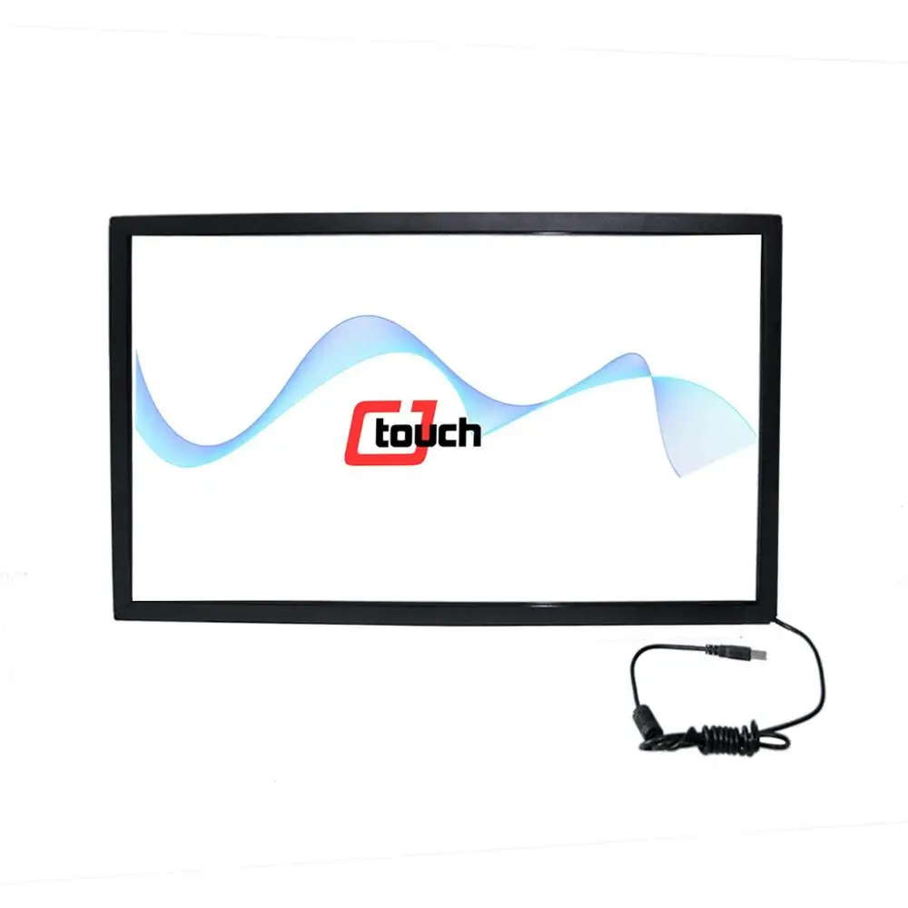 ИК сенсорная Рамка Мониторы с сенсорным экраном 40 дюймов Смарт ТВ Образование Электронные доски рекламные водные интерактивные сенсорные фольги
