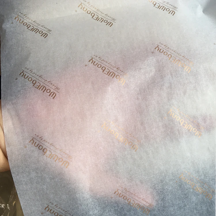 Custom your own foil gold logo wrapping tissue paper