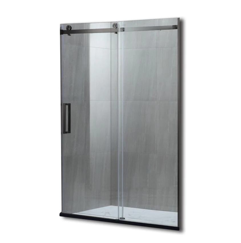 
KD8113S Soft Close Bypass Sliding Black Frame Shower Door 